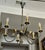 French French Moderne Patinated Brass Chandelier by Maison Lunel For Sale - Image 3 of 12
