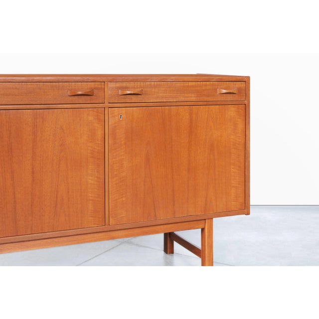 Ulferts Möbler Scandinavian Modern Teak Credenza by Tage Olofsson for Ulferts Mobler, 1960s For Sale - Image 4 of 12