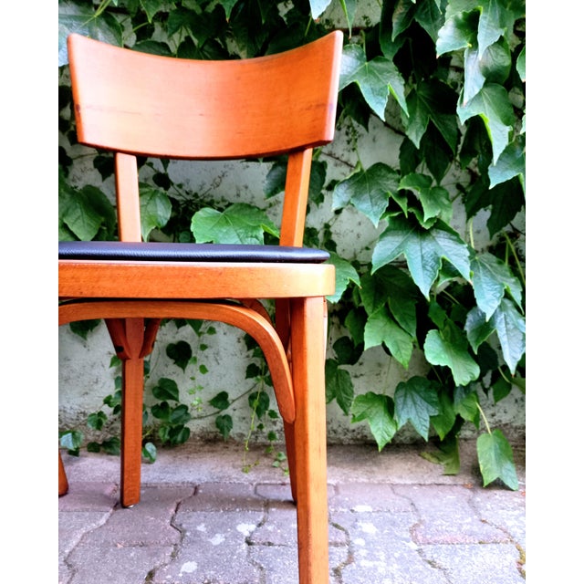 Wood Vintage Bistro Chairs from Baumann, 1960s, Set of 2 For Sale - Image 7 of 10