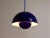 Danish Blue Enameled Flowerpot Pendant Lamp by Verner Panton for Louis Poulsen, 1969 For Sale - Image 6 of 11