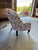 Late 19th Century Antique French Napoleon III Tufted Club Chair in Vibrant Pansy Floral – Robust Turned Legs For Sale - Image 5 of 5