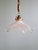 Art Deco Pendant Light in Scalloped Clear Glass, 1920s For Sale - Image 10 of 14
