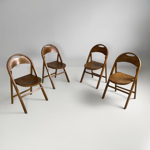 Austrian Art Deco B751 Chairs from Thonet-Mundus, 1930s, Set of 4 For Sale - Image 16 of 16