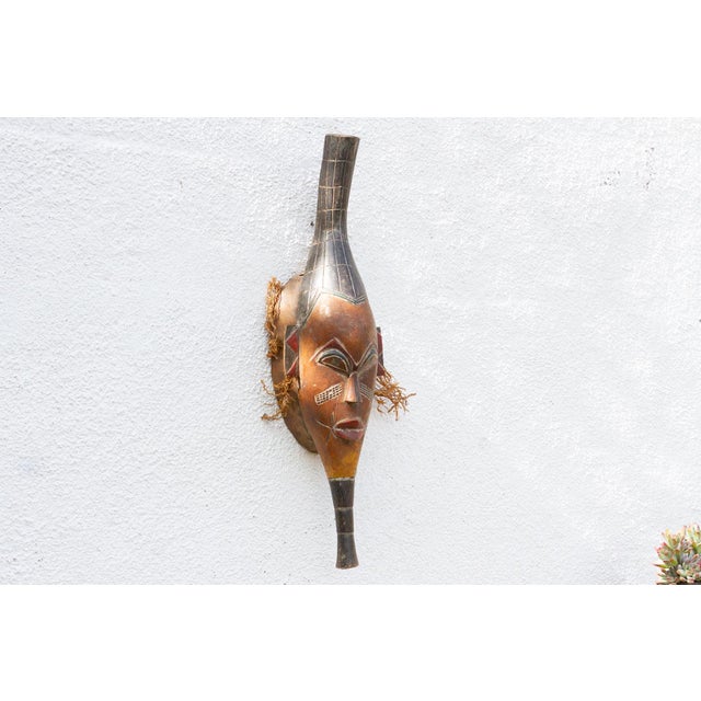 Elongated Spirit of the Dance Baule Mask For Sale - Image 4 of 9