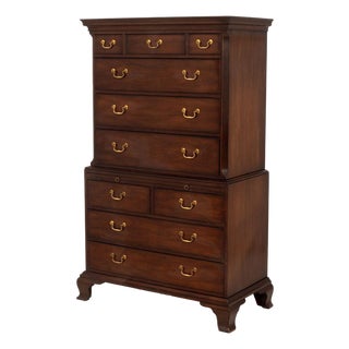 George III Style Mahogany Chest on Chest For Sale