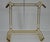 Metal Mid-Century Modern Italian Lacquered Thin Line Brass Square Spacer Coffee Table For Sale - Image 7 of 12