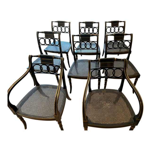 Late 20th Century Baker "Governor Alston" Historic Charleston Collection Dining Chairs For Sale