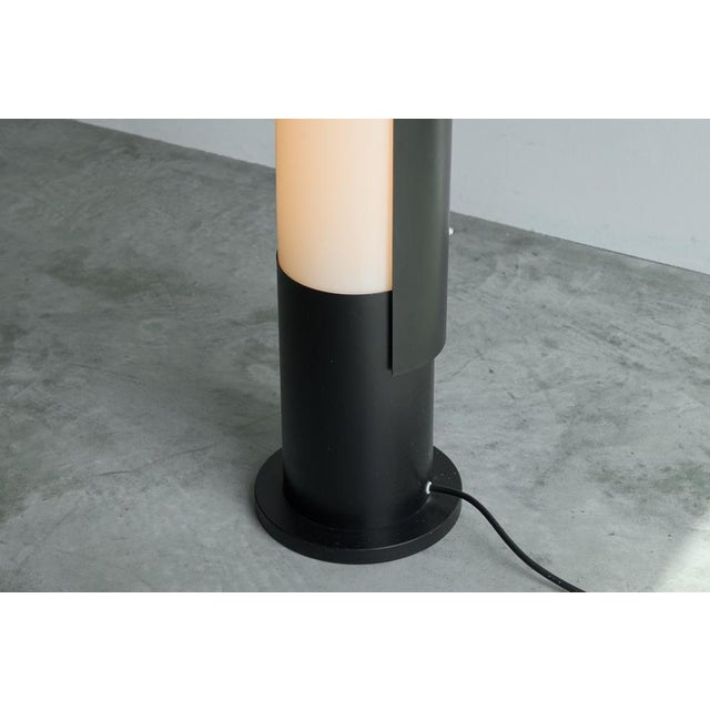 Metal Mid-Century Modern Dutch Floor Lamp in Metal and Acrylic, 1950s For Sale - Image 7 of 10