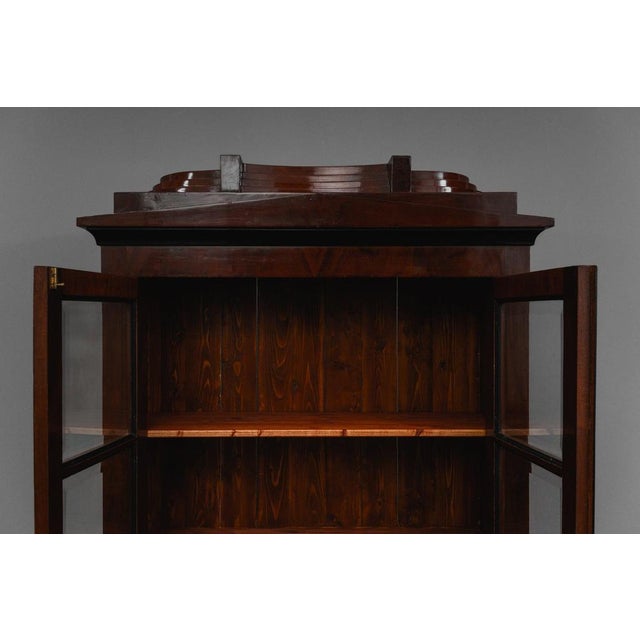 Biedermeier Style Bookcase in Mahogany, Early 20th Century For Sale - Image 11 of 18