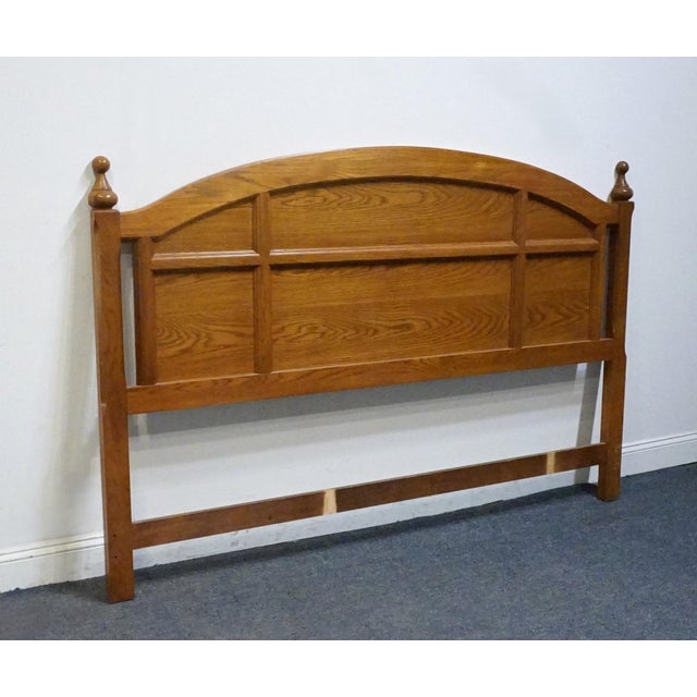 THOMASVILLE FURNITURE Country Spirit Collection Solid Oak King Size Headboard 26011 51" High 77.5" Wide 1.5" Deep We...