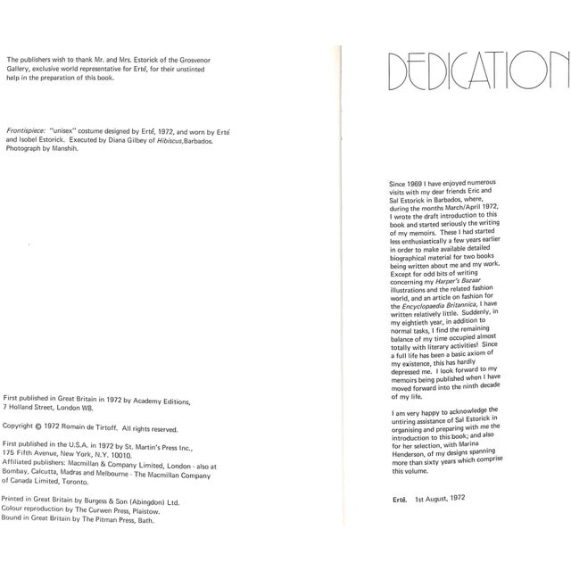 "Erte Fashions" 1972 Erte For Sale - Image 11 of 12