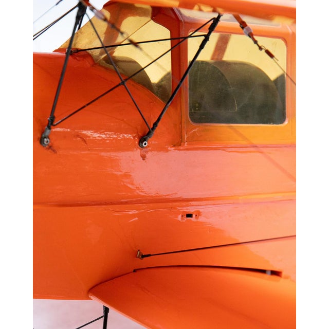 Large Vintage Stampe SV.4 Biplane Airplane Model, 1980s For Sale - Image 10 of 16