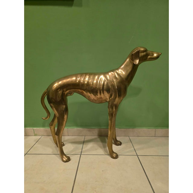 Brass Greyhound Sculpture, 1920s For Sale - Image 4 of 18