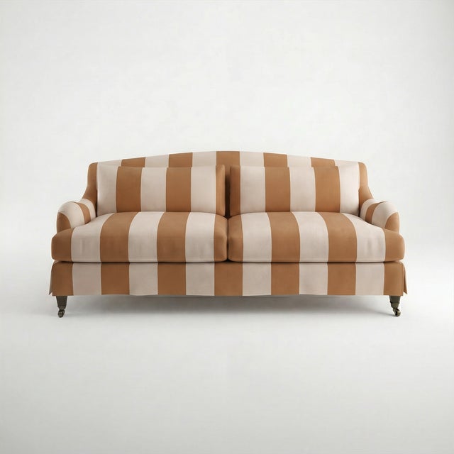 Sienna Sophie Conran Felix 3 Seater Sofa in Caramel Wide Stripes For Sale - Image 8 of 8