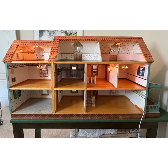 Vintage Handcrafted Artisan Dollhouse For Sale - Image 18 of 18