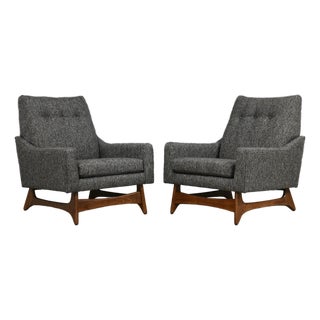1960s Adrian Pearsall Style Lounge Chairs by Kroehler - A Pair For Sale