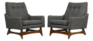 1960s Adrian Pearsall Style Lounge Chairs by Kroehler - A Pair