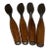 Set (4) Mid-Century Modern Teak Steak Knives Dansk Fjord Jens Quistgaard Ihq For Sale