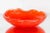 Mid-Century Modern 1960s Controlled Bubbles Art Glass Tangerine Glass Catchall Bowl For Sale - Image 3 of 6
