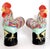 Red Pair of Vintage Chinese Export Porcelain Cockerels For Sale - Image 8 of 10
