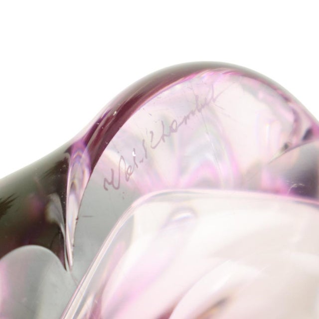 Purple Crystal Table Lamp from Val Saint Lambert, 1960s For Sale - Image 14 of 15