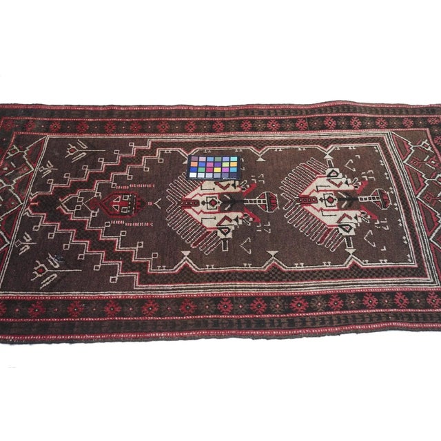 Vintage Tribal Afghan Rug 2'9'' X 5'0'' For Sale - Image 10 of 11