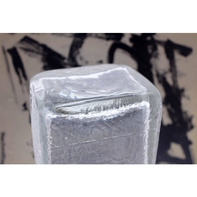 Glass Vase by Christer Sjögren for Lindshammar Glasbruk, 1970s For Sale - Image 3 of 12