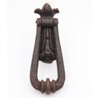 Antique A. Kenrick & Sons Cast Iron Black Door Knocker-Unmarked For Sale