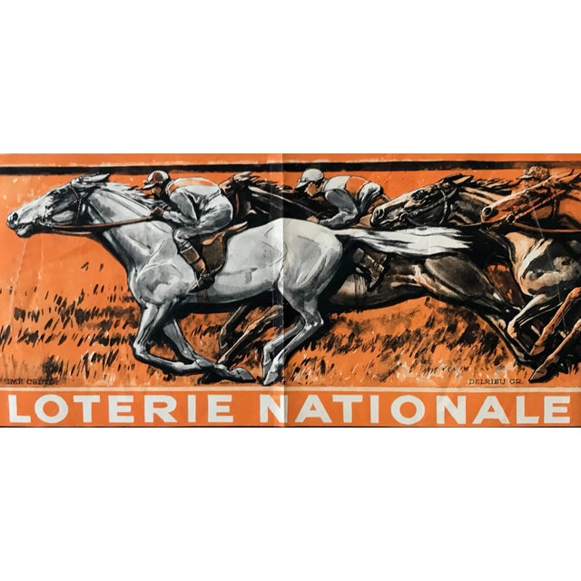 1937 French Horse Race Poster, Grand Prix De Paris For Sale - Image 4 of 9