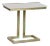 NOIR Alonzo Side Table in Antique Brass, Metal and Quartz For Sale