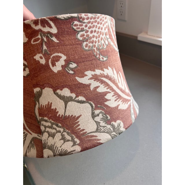1990s Vintage Inspired Floral Lamp Shade – Cottage / Ralph Lauren Style For Sale - Image 5 of 6