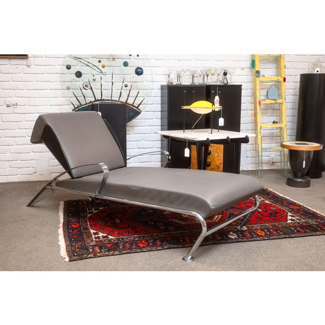 A vintage Massimo Iosa Ghini lounge chair for Moroso. This wonderful chaise lounge chair features a 80s post modern design...