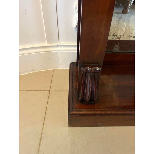 Brown Antique William IV Mahogany Console Tables, 1840, Set of 2 For Sale - Image 8 of 14