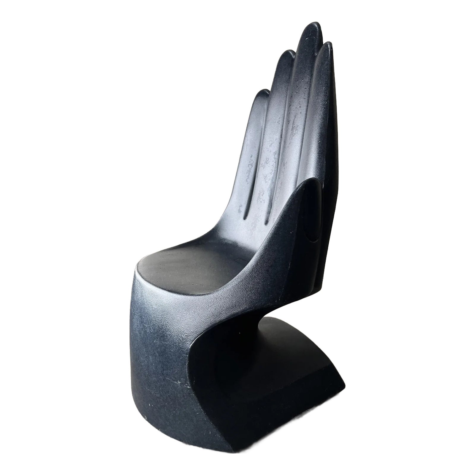 Chairish Plastic Hand Shaped Chair 1990s Black European Touch Pop