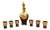 Vintage Murano Glass Liquor Service, 1980s, Set of 7 For Sale