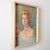 Textile French Vintage Portrait Painting of a Lady with Iris Signed Guy Combrisson For Sale - Image 7 of 8
