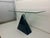 1980s Postmodern Triangle Marble Base Console Table in the Style of Massimo Vignelli . For Sale In Miami - Image 6 of 12