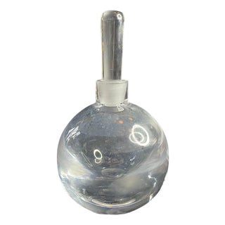 Vintage Swedish Handblown Glass Decanter by Edward Hald for Orrefors, 1935 For Sale