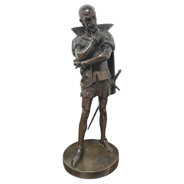 18th Century Bronze Statue of a Shakespearean Character For Sale