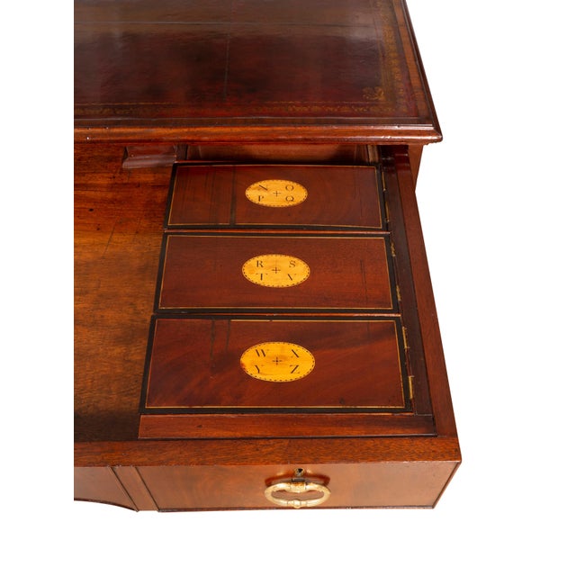 Gillows of Lancaster George III Mahogany Rent Desk by Gillows of Lancaster For Sale - Image 4 of 13