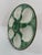 Green Antique 1920s French Longchamp Majolica Green and White Oyster Plate For Sale - Image 8 of 14