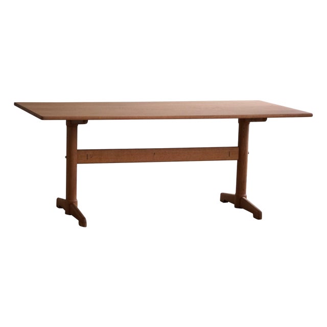 Mid-Century Modern Dining Room Table in Oak & Teak by Ditte & Adrian Heath, 1960s For Sale