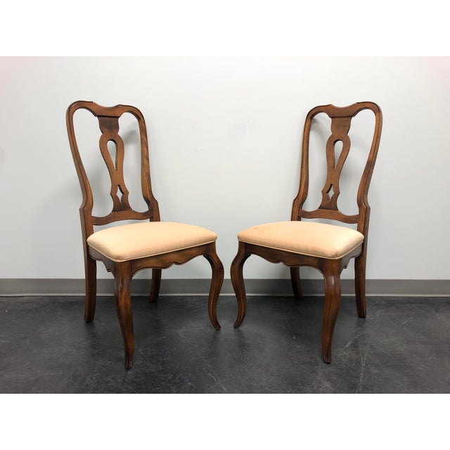 Ethan Allen French Country Dining Side Chairs Pair Chairish