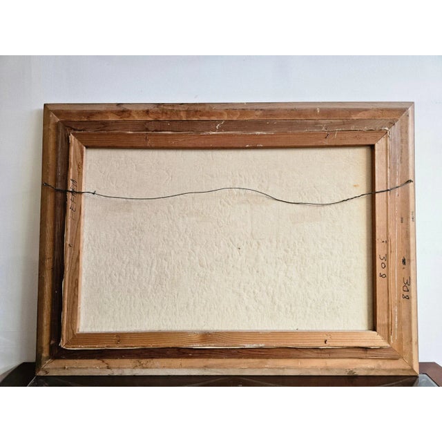 Early 20th Century Large Beautiful Landscape Painting, Oil on Canvas, Signed For Sale - Image 5 of 7