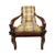 Vintage Upholstered Walnut Armchair For Sale - Image 6 of 6
