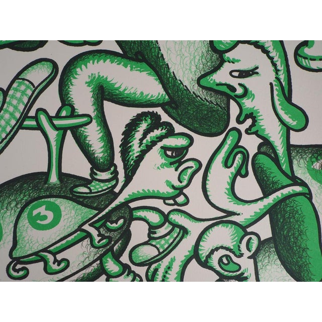 Pat Andrea, Olympic Games Athletes, Original Signed Lithograph For Sale - Image 7 of 8