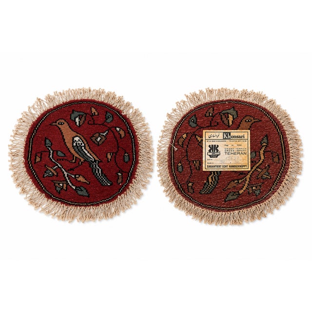 Boho Chic Small Middle Eastern Round Rugs, 1970s, Set of 3 For Sale - Image 3 of 10