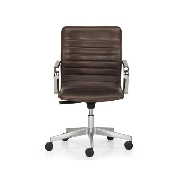 Not Yet Made - Made To Order Ice High Backrest Executive Upholstered Armchair by Quinti Sedute For Sale - Image 5 of 9