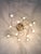 Metal Mid-Century Modern Three-Level Spiral Brass Pendant Light with Twelve Lights, 1960s For Sale - Image 7 of 8