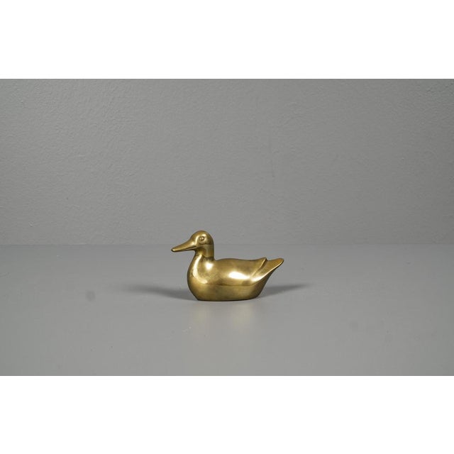 Small Brass Duck Hand Charm For Sale - Image 6 of 9